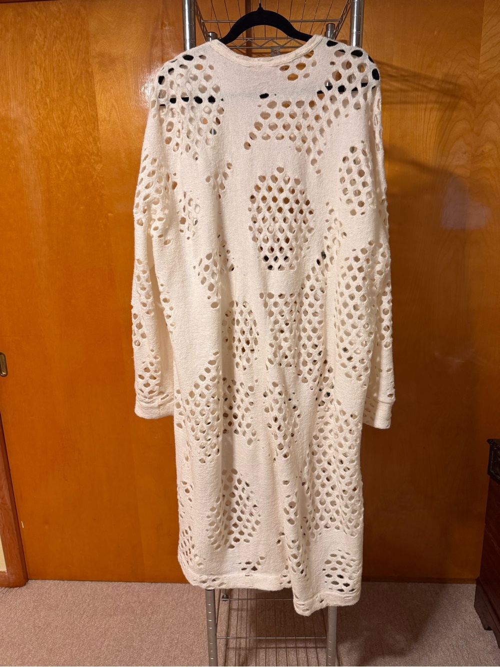 Y’s Yohji Yamamoto holed knit dress cotton wool women dress oversized - Picture 2 of 9